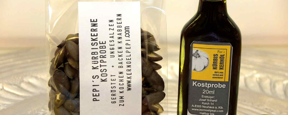 Pepi´s Kürbiskernöl Kostproben Set vom steirischen Ölkürbis